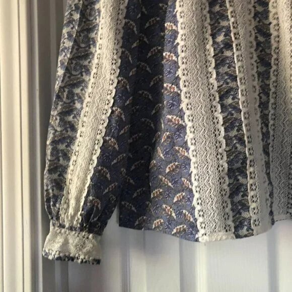 La Vie Rebecca Taylor Woodblock Lily Lace Top size S - Picture 4 of 10